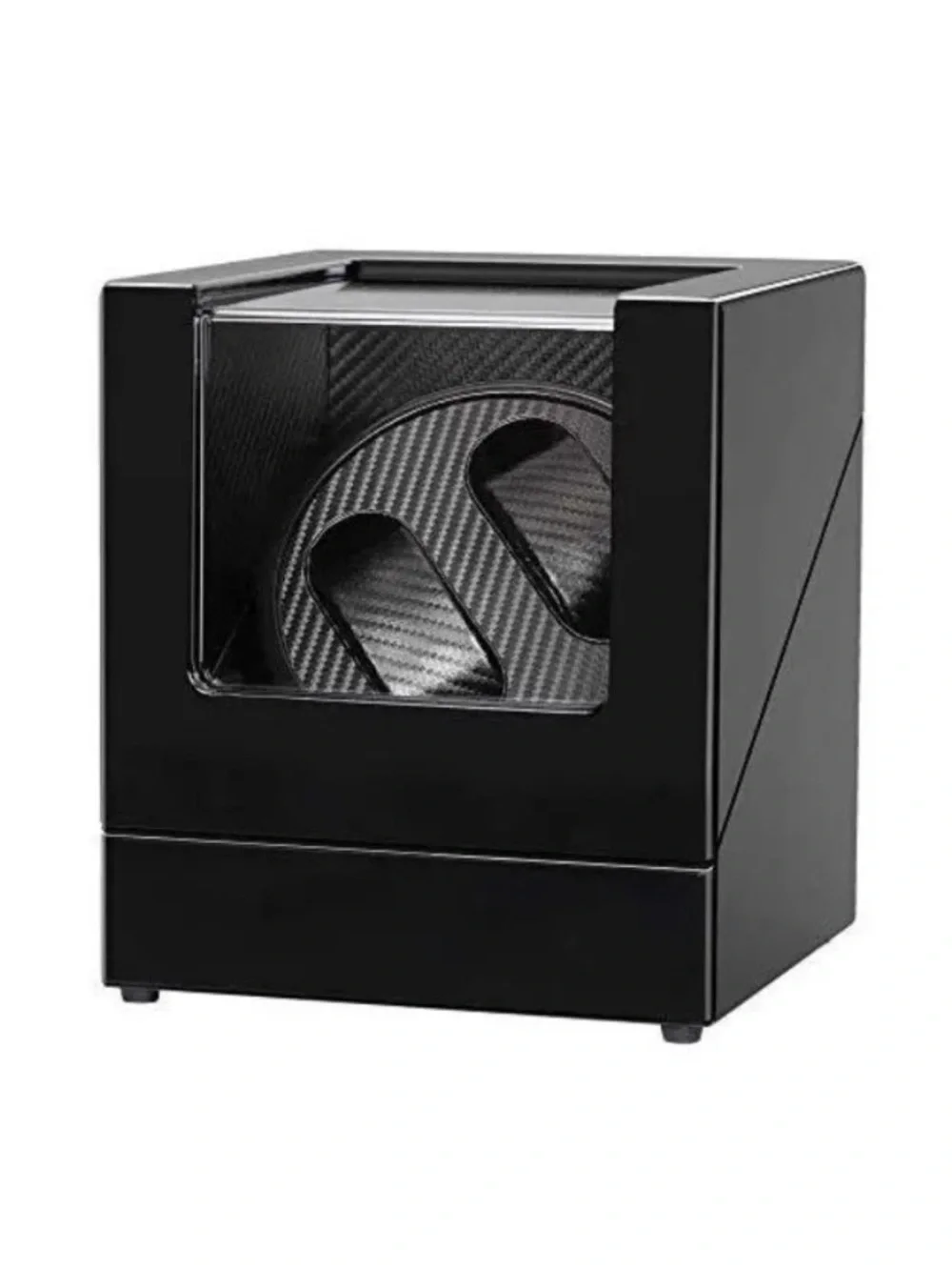Black Dual Watch Winder with Clear Display